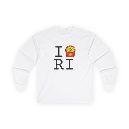 "I French Fries Rhode Island" Long Sleeve Shirt