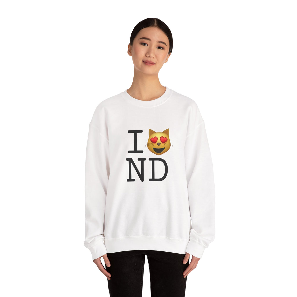 "I'm a Cat that Loves North Dakota" Sweatshirt