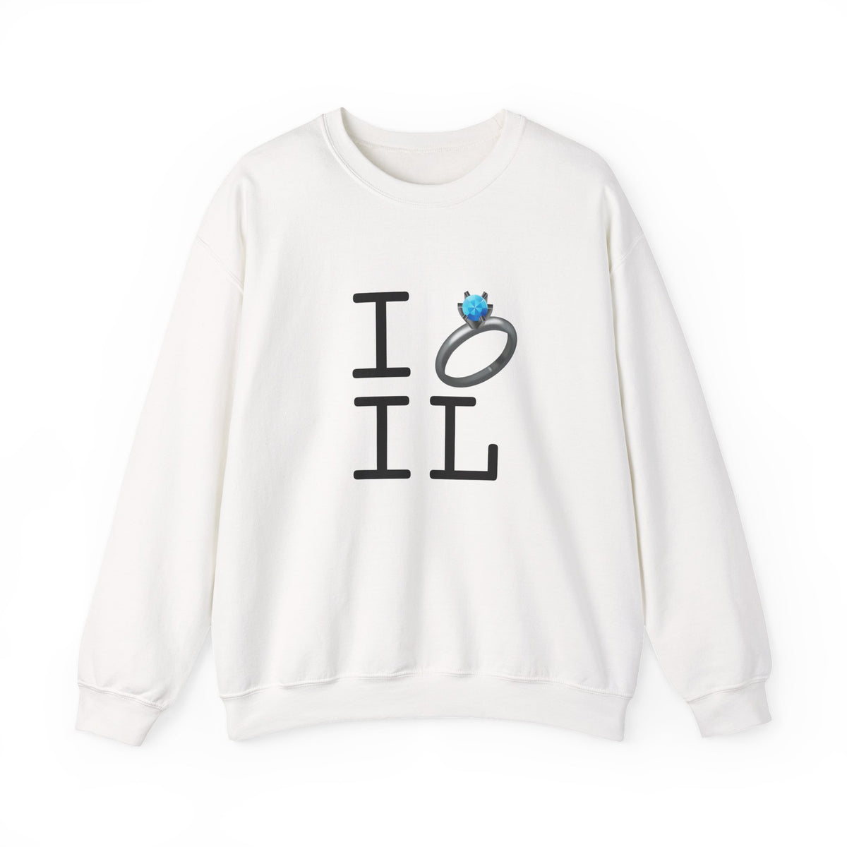 "I'm Married to (Diamond Ring) Illinois" Sweatshirt