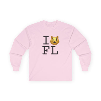 "I'm a Pouting Cat about Florida" Long Sleeve Shirt