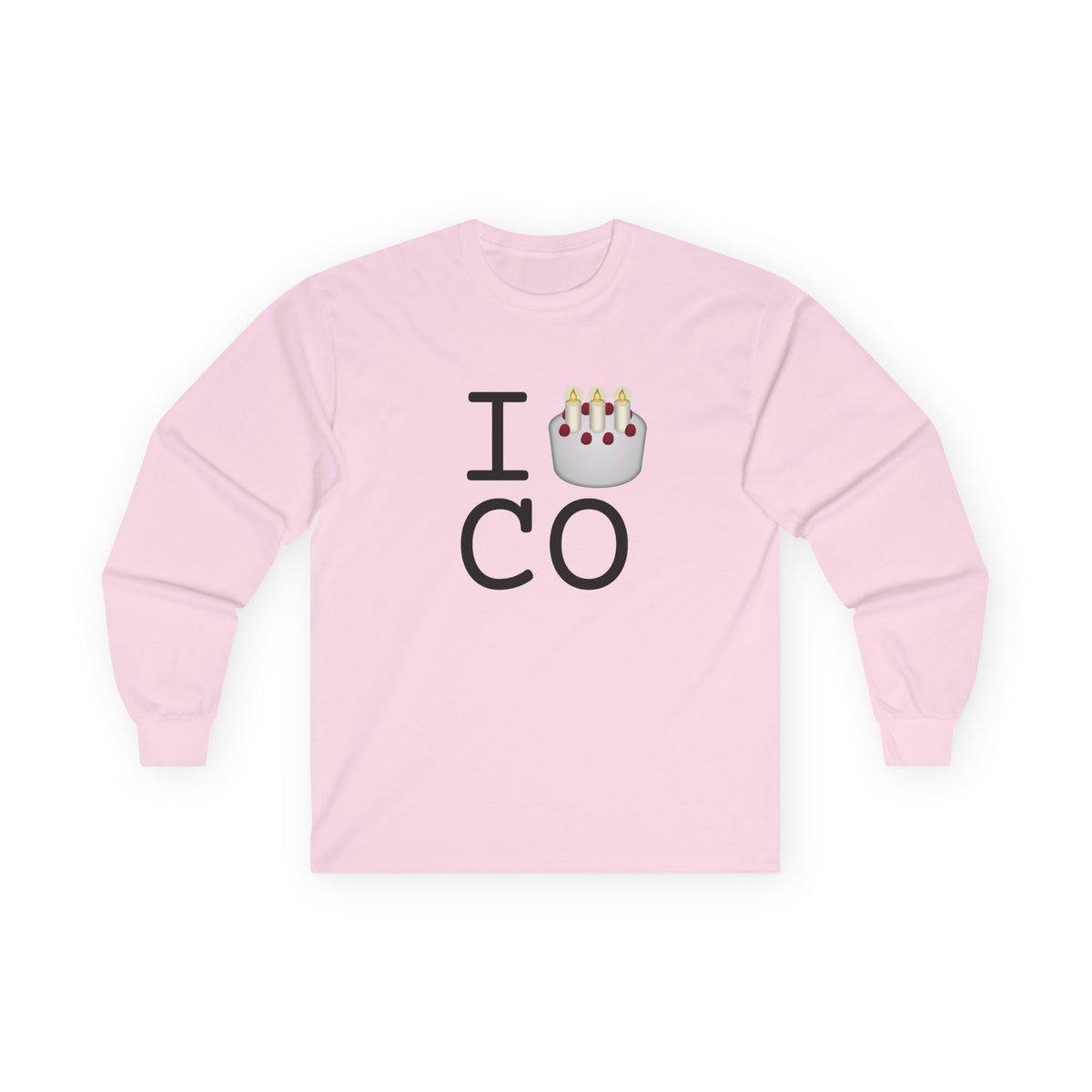 "I Birthday Cake Colorado" Long Sleeve Shirt