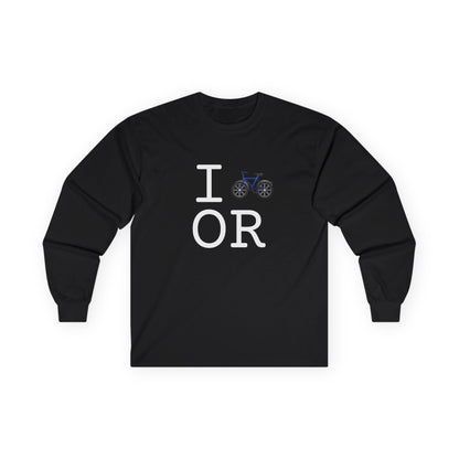"I Bicycle Oregon" Long Sleeve Shirt