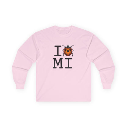 "I Ladybug Michigan" Long Sleeve Shirt