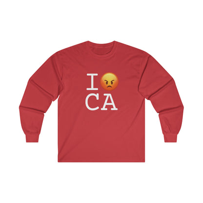 "I'm Angry about California" Long Sleeve Shirt