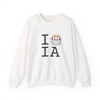 "I Birthday Cake Iowa" Sweatshirt
