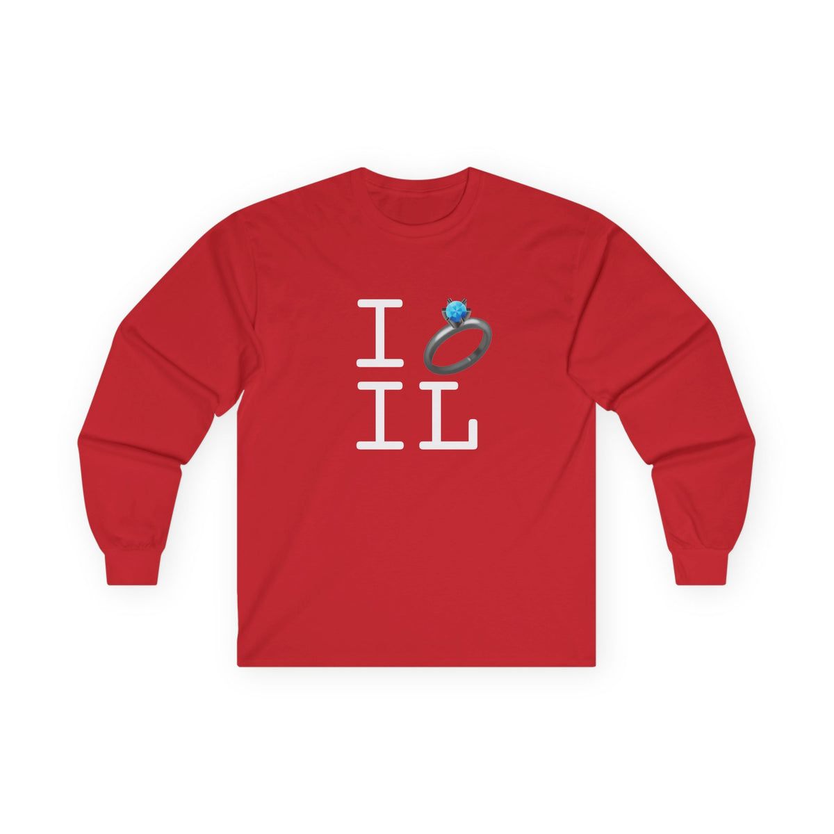 "I'm Married to (Diamond Ring) Illinois" Long Sleeve Shirt