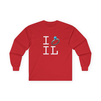 "I'm Married to (Diamond Ring) Illinois" Long Sleeve Shirt