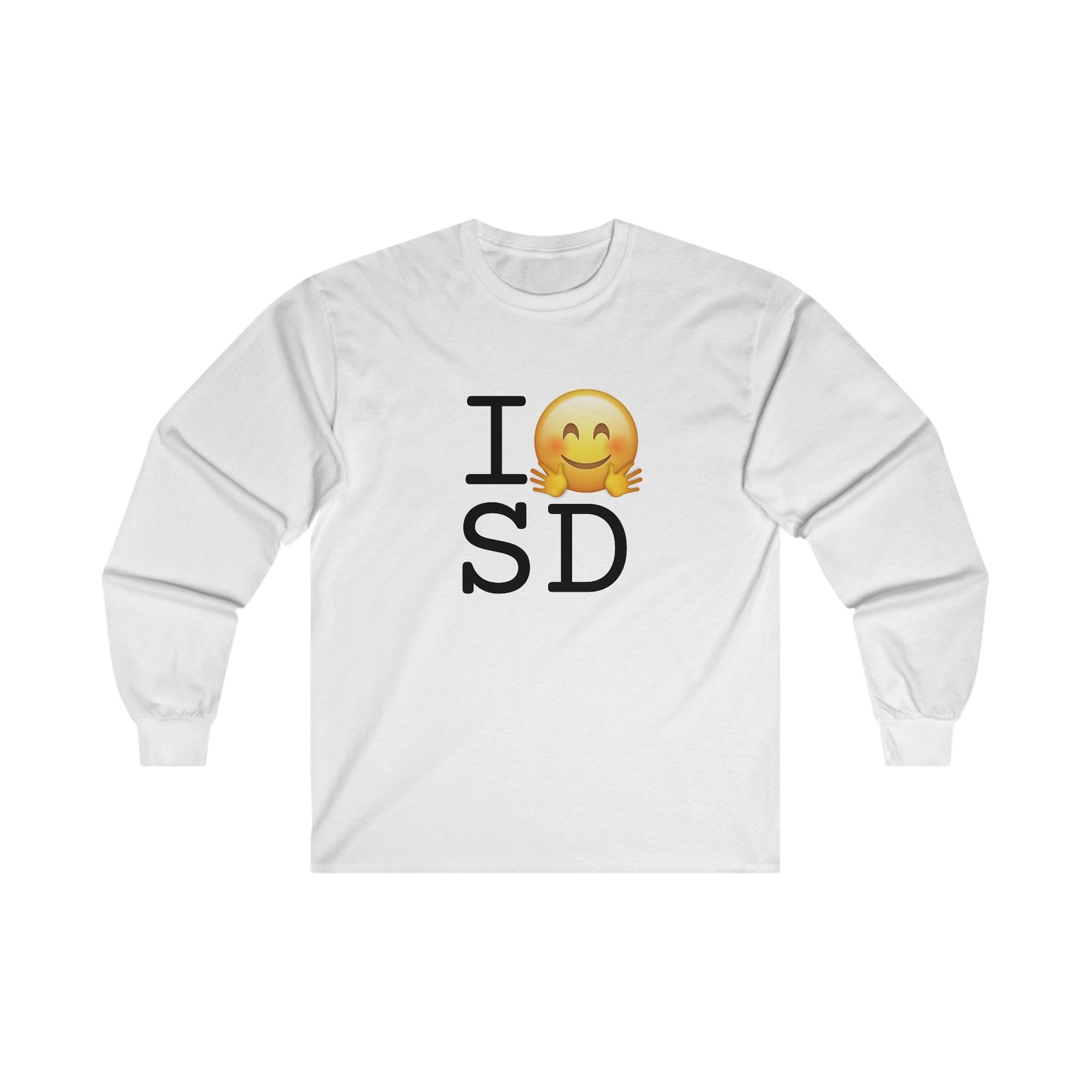 "I Hug South Dakota" Long Sleeve Shirt