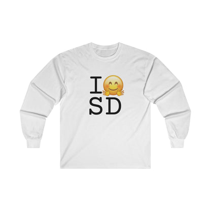 "I Hug South Dakota" Long Sleeve Shirt