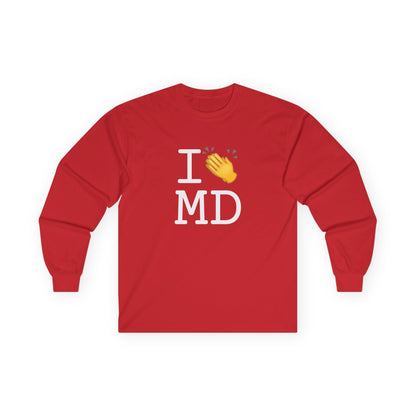 "I Applaud Maryland" Long Sleeve Shirt
