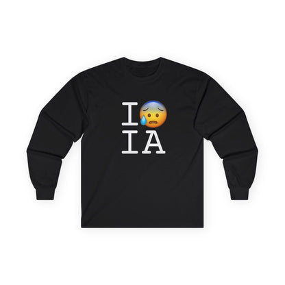 "I'm Anxiously Sweating in Iowa" Long Sleeve Shirt