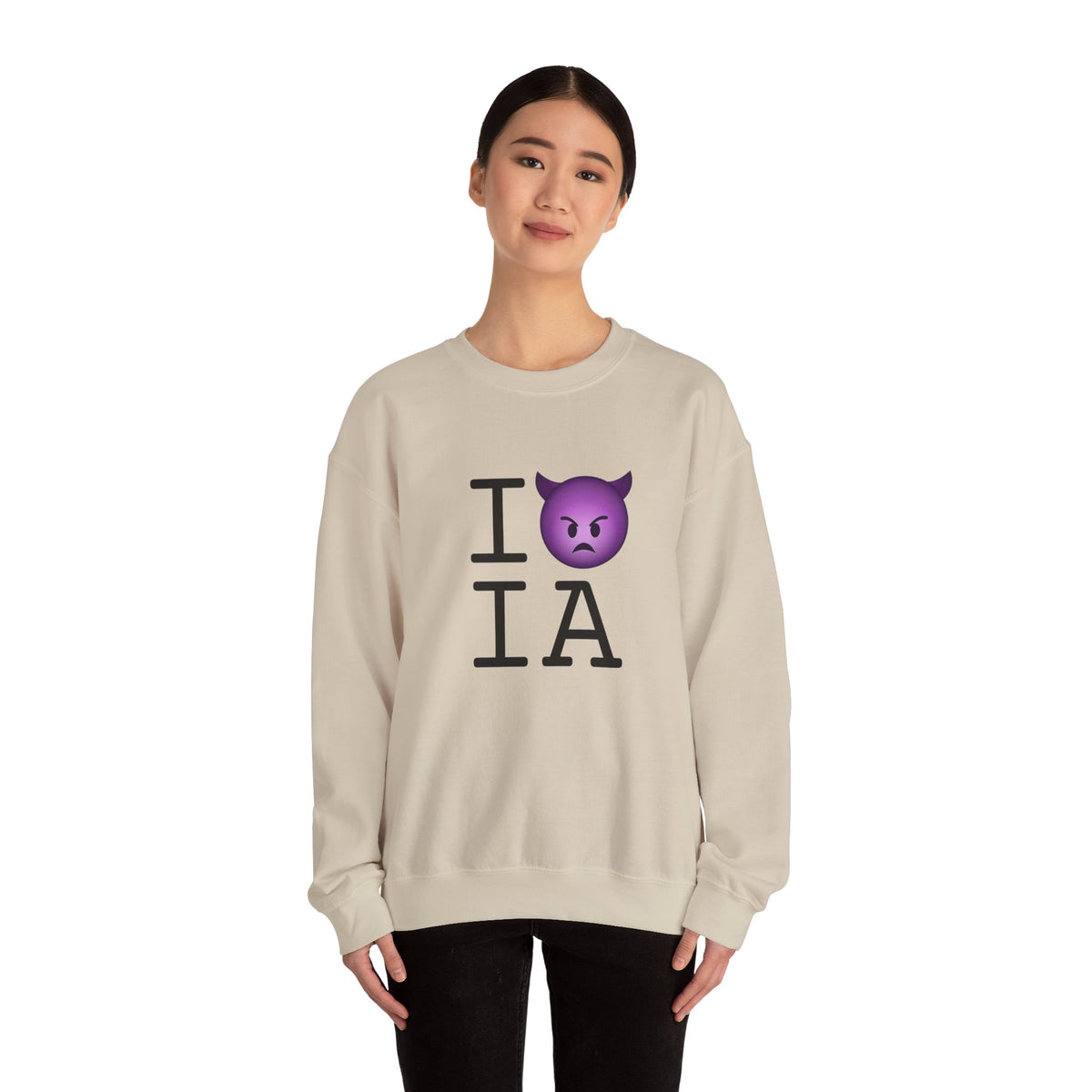 "I'm an Angry Devil about Iowa" Sweatshirt