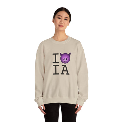 "I'm an Angry Devil about Iowa" Sweatshirt