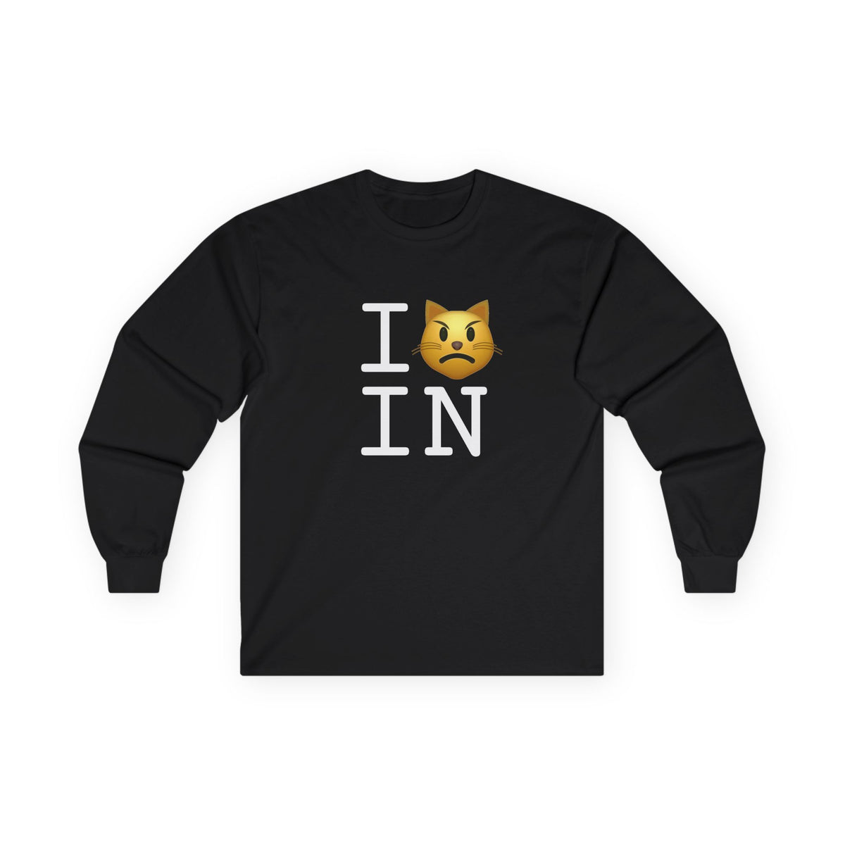 "I'm a Pouting Cat about Indiana" Long Sleeve Shirt
