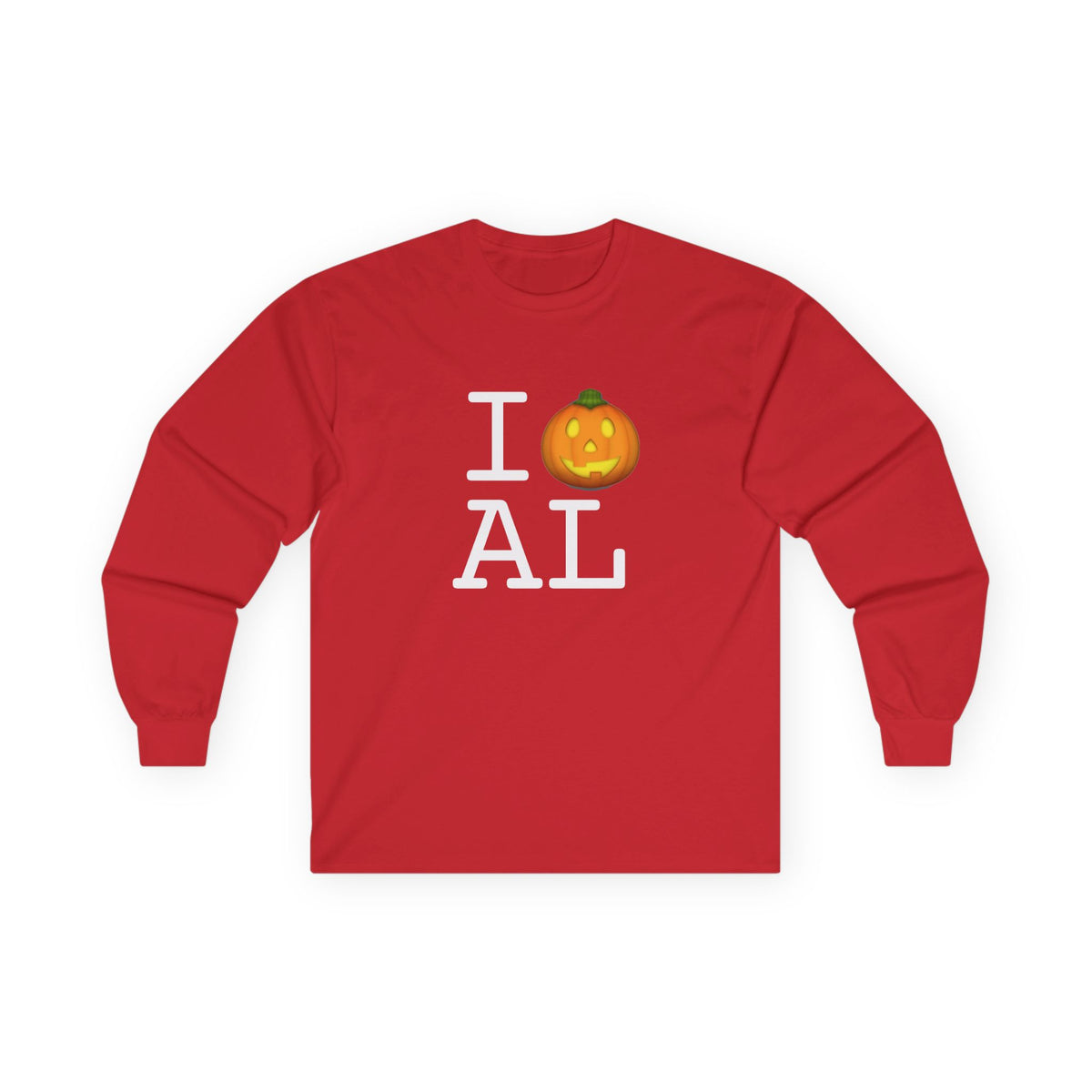 "I Jack-O-Lantern (Pumpkin) Alabama" Long Sleeve Shirt