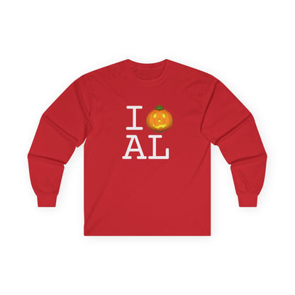 "I Jack-O-Lantern (Pumpkin) Alabama" Long Sleeve Shirt