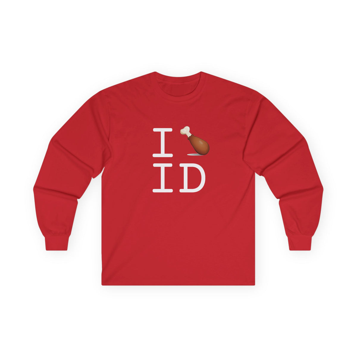 "I Chicken Drumstick Idaho" Long Sleeve Shirt