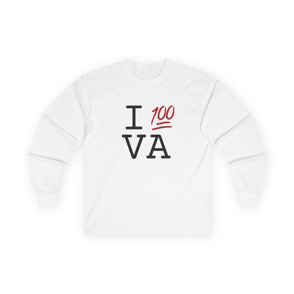 "I Keep it 100 in Virginia" Long Sleeve Shirt