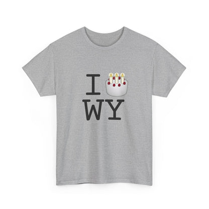 "I Birthday Cake Wyoming" Tee