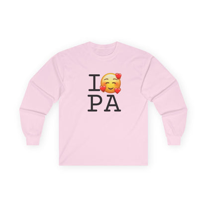 "I Adore Pennsylvania" Long Sleeve Shirt