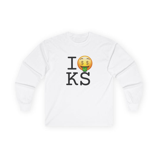 "I Get Rich in Kansas" Long Sleeve Shirt