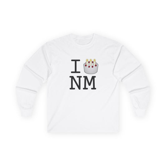 "I Birthday Cake New Mexico" Long Sleeve Shirt
