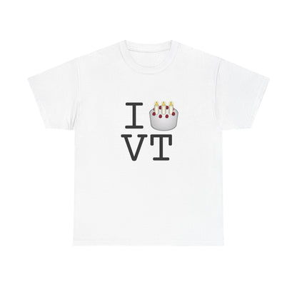 "I Birthday Cake Vermont" Tee