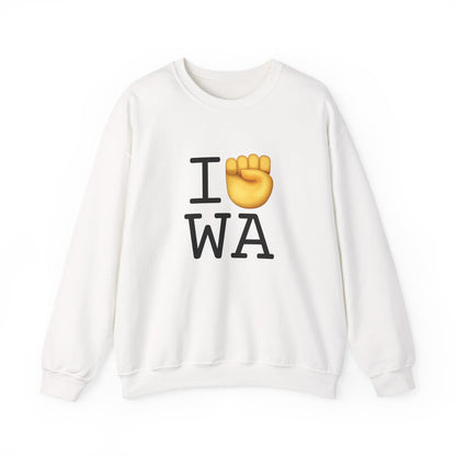 "I Raise my Fist with Washington" Sweatshirt