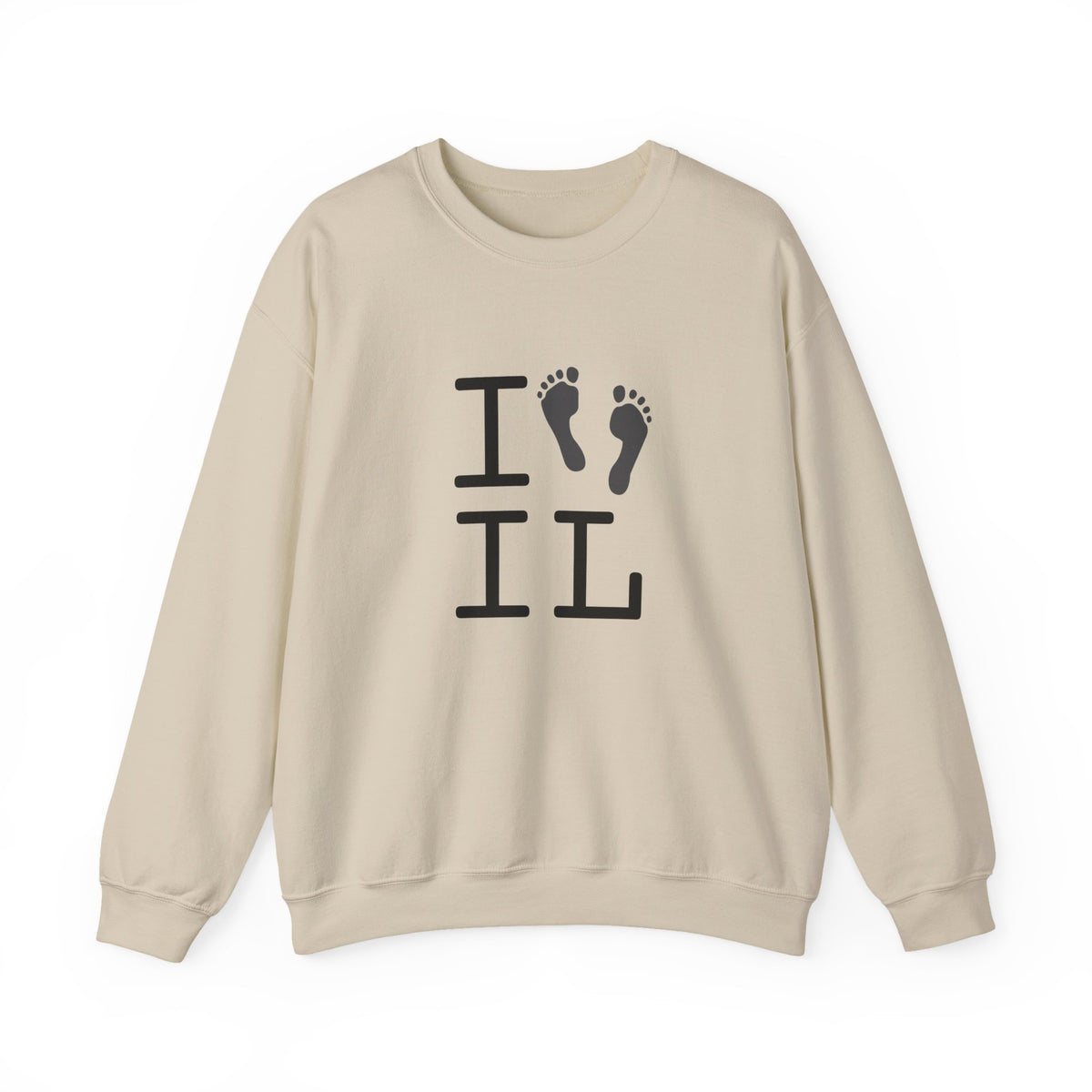 "I leave Footsteps in Illinois" Sweatshirt