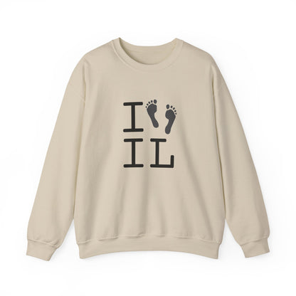 "I leave Footsteps in Illinois" Sweatshirt