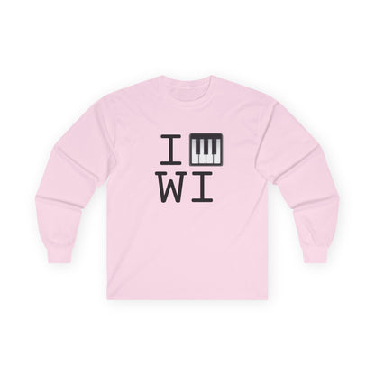 "I Piano Wisconsin" Long Sleeve Shirt