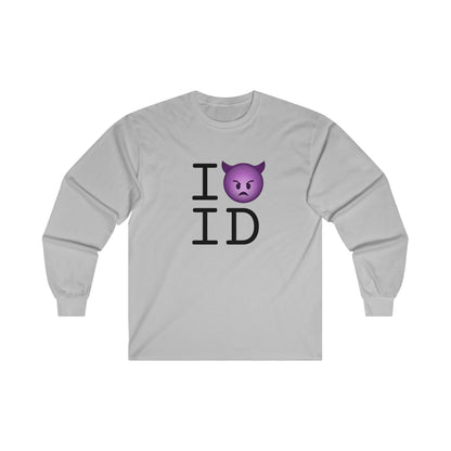 "I'm an Angry Devil about Idaho" Long Sleeve Shirt