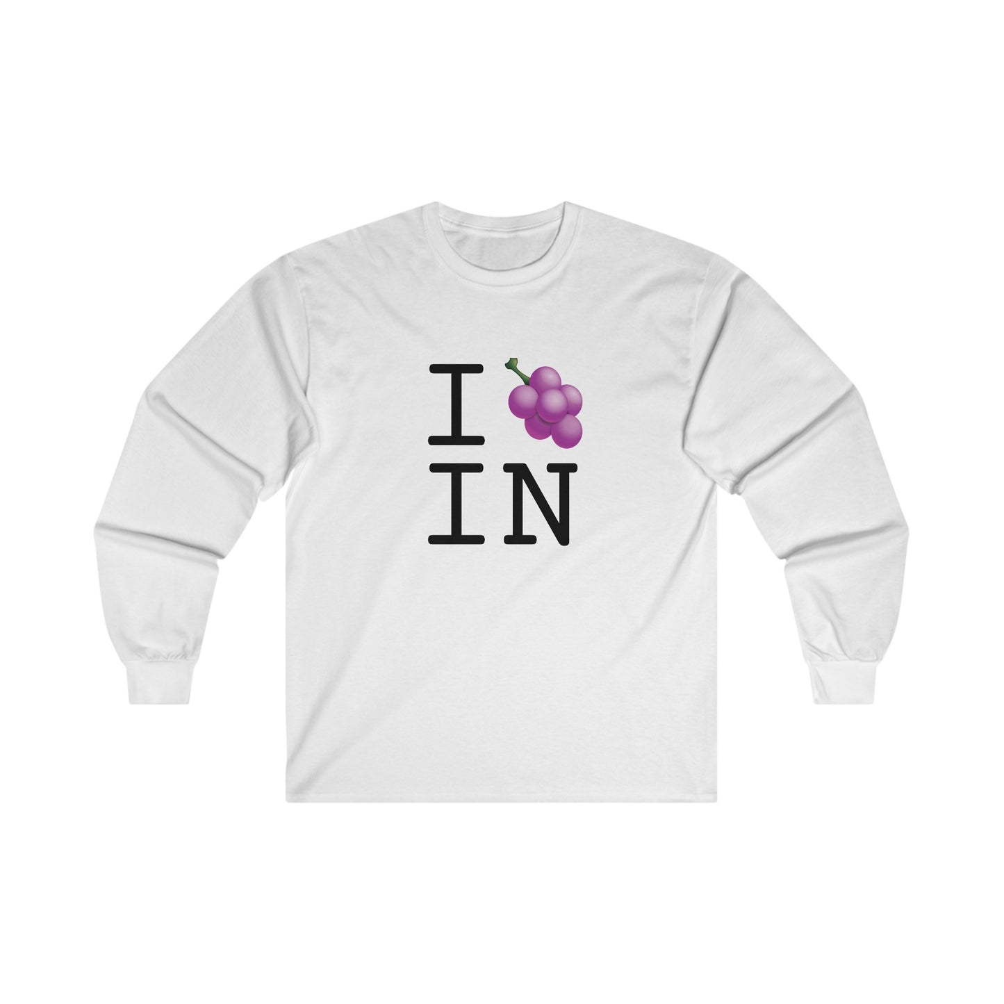 "I Grape Indiana" Long Sleeve Shirt