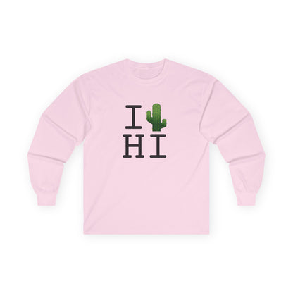 "I Cactus Hawaii" Long Sleeve Shirt