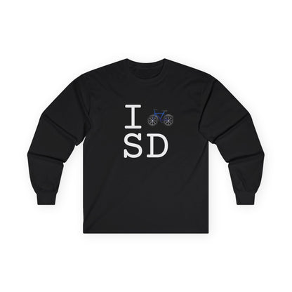 "I Bicycle South Dakota" Long Sleeve Shirt