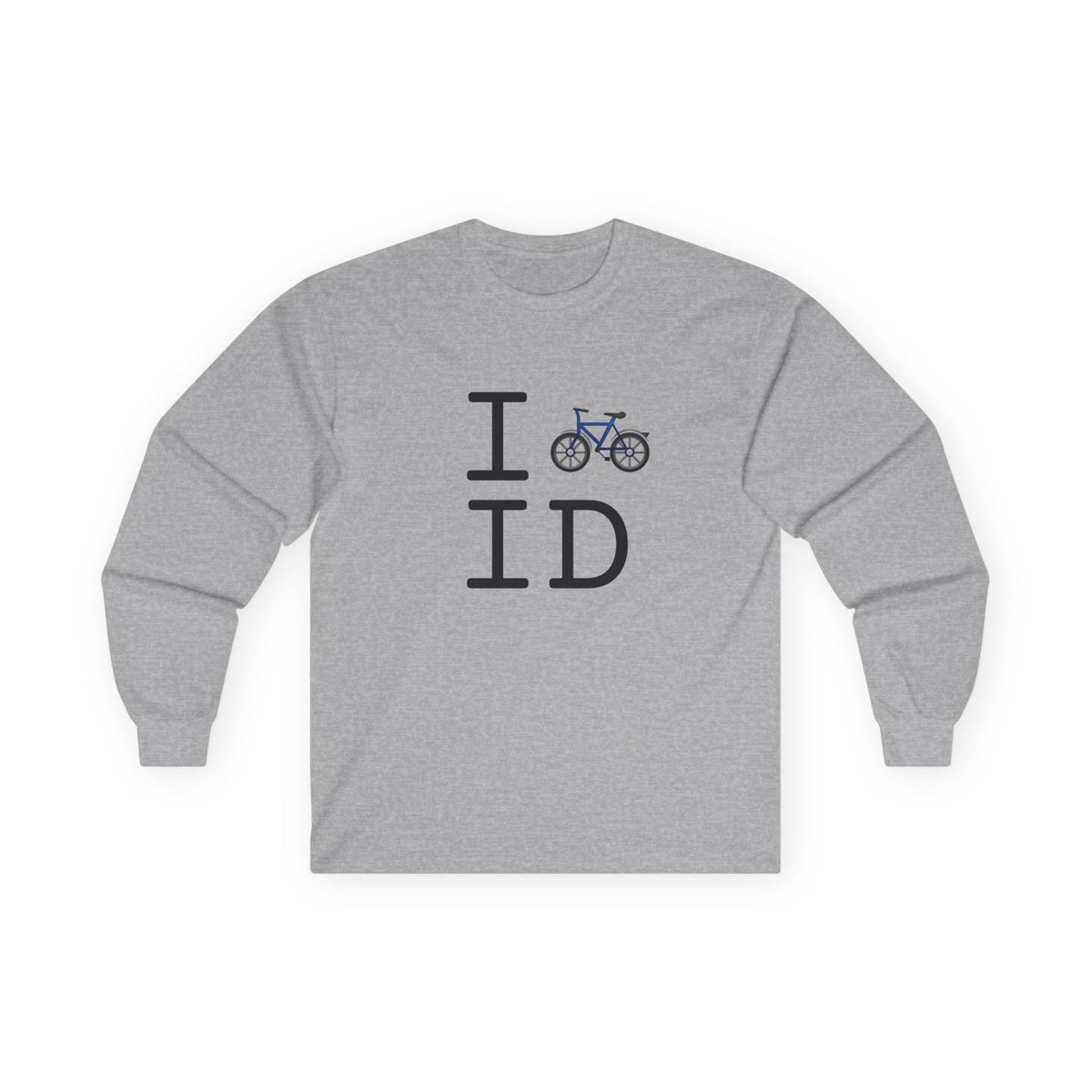 "I Bicycle Idaho" Long Sleeve Shirt