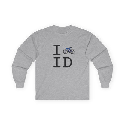 "I Bicycle Idaho" Long Sleeve Shirt