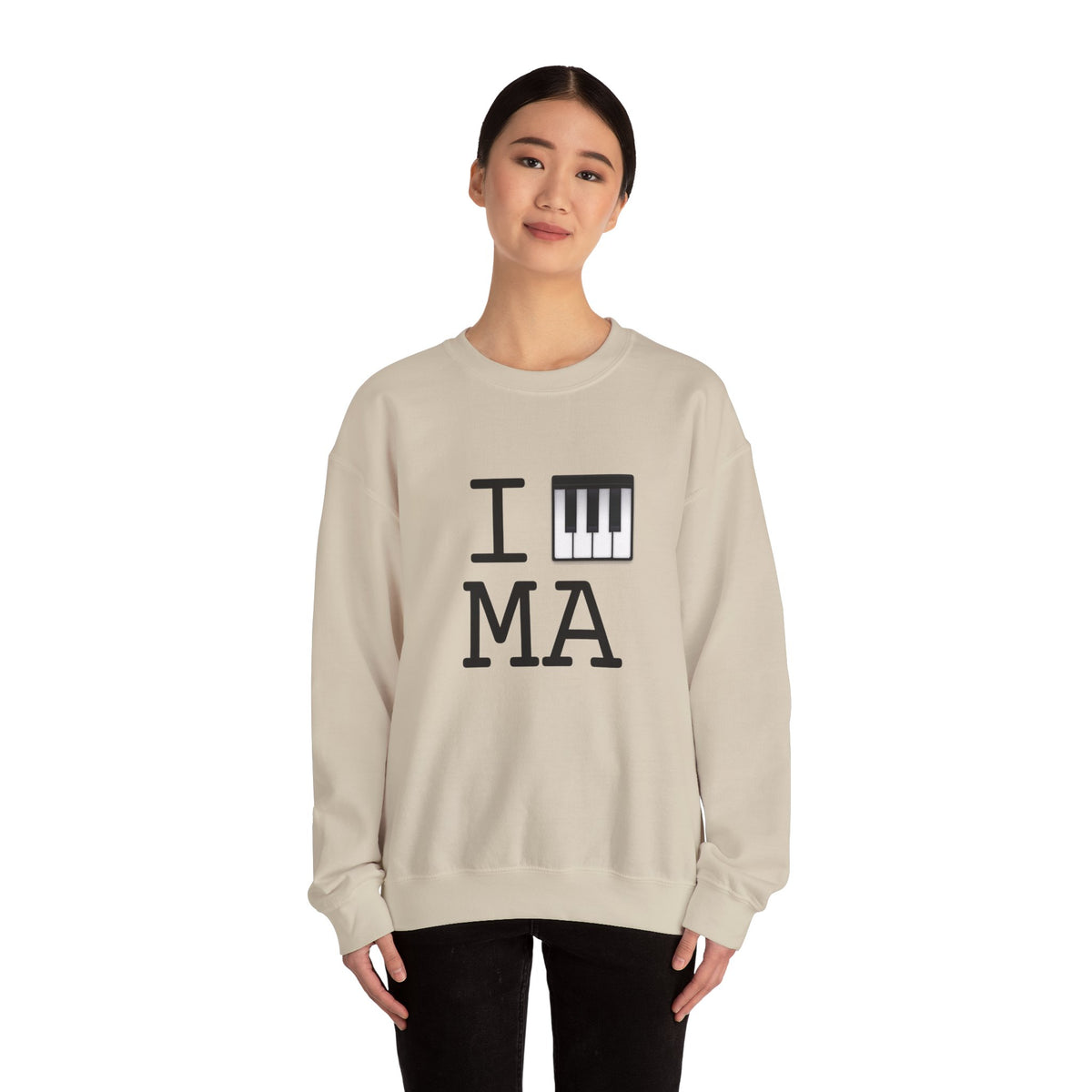 "I Piano Massachusetts" Sweatshirt