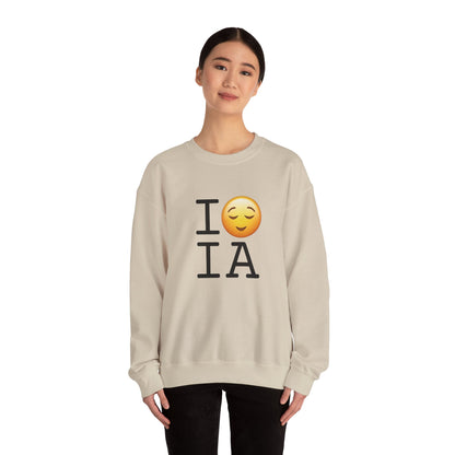 "I'm Relieved about Iowa" Sweatshirt