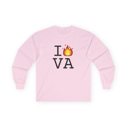 "I've got Fire for Virginia" Long Sleeve Shirt