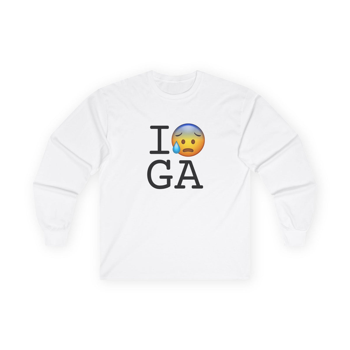 "I'm Anxiously Sweating in Georgia" Long Sleeve Shirt
