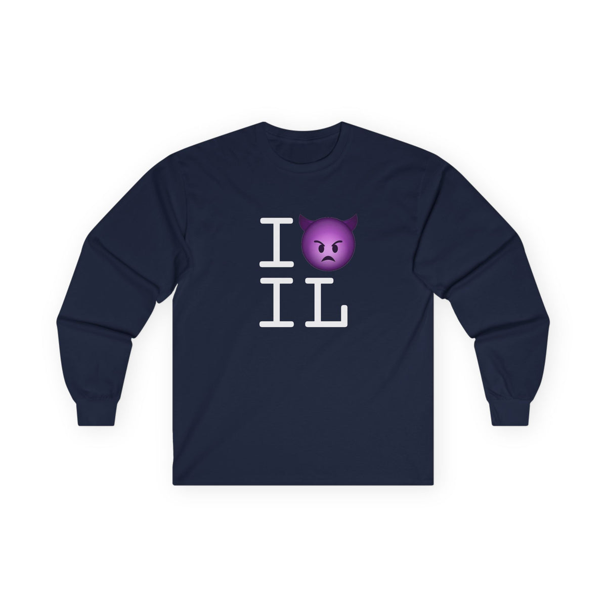 "I'm an Angry Devil about Illinois" Long Sleeve Shirt