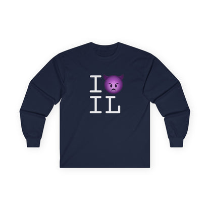 "I'm an Angry Devil about Illinois" Long Sleeve Shirt