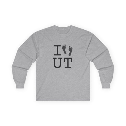 "I leave Footsteps in Utah" Long Sleeve Shirt