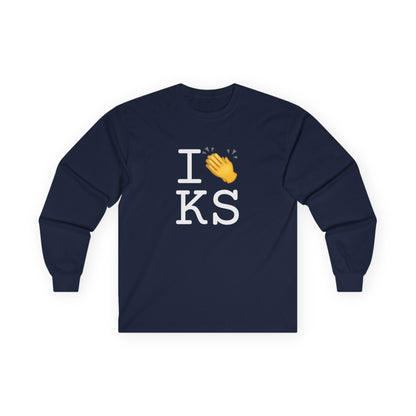 "I Applaud Kansas" Long Sleeve Shirt