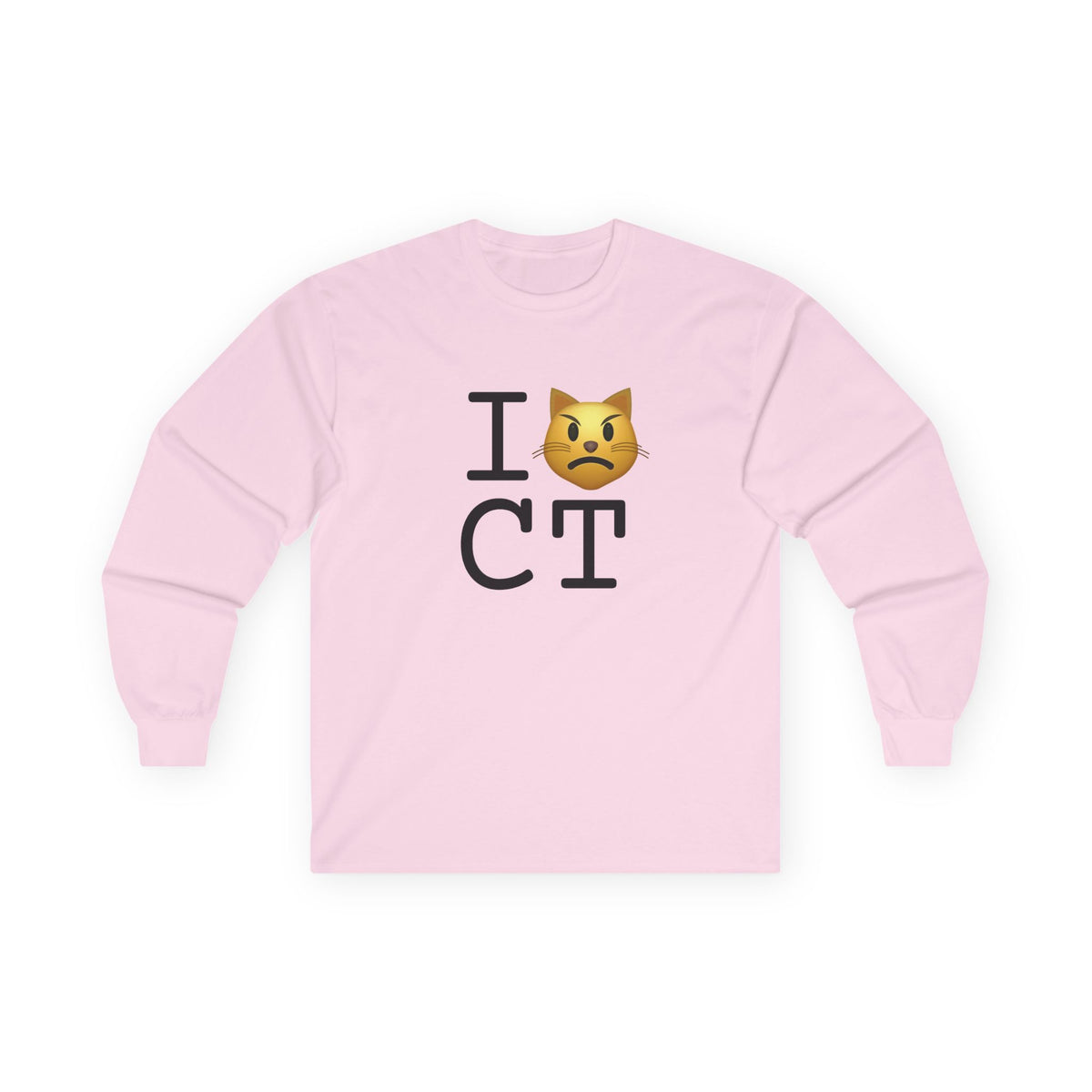 "I'm a Pouting Cat about Connecticut" Long Sleeve Shirt
