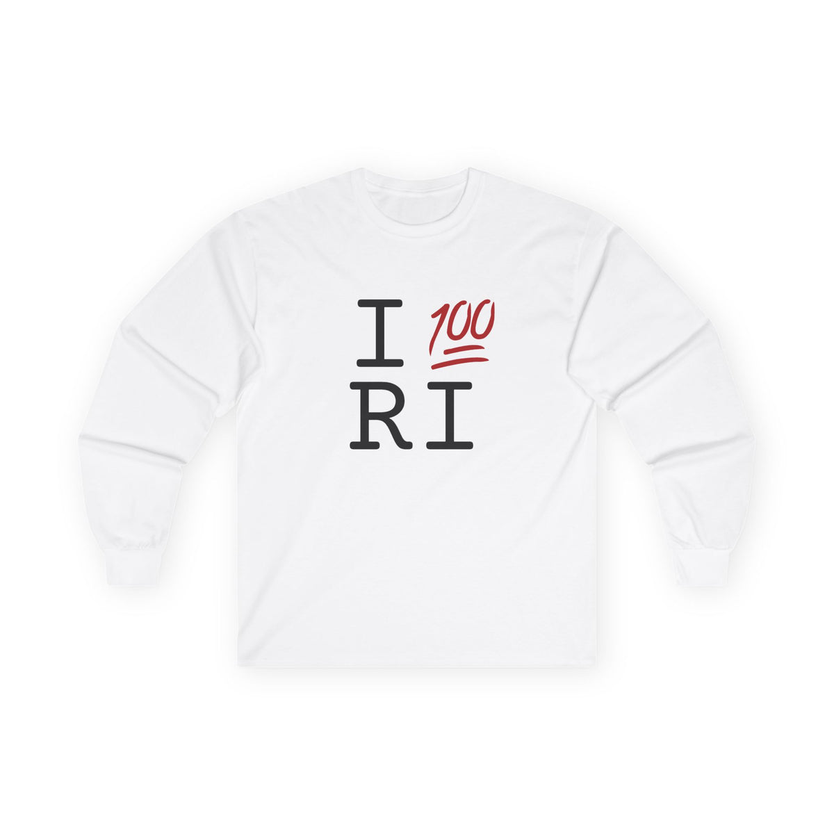"I Keep it 100 in Rhode Island" Long Sleeve Shirt