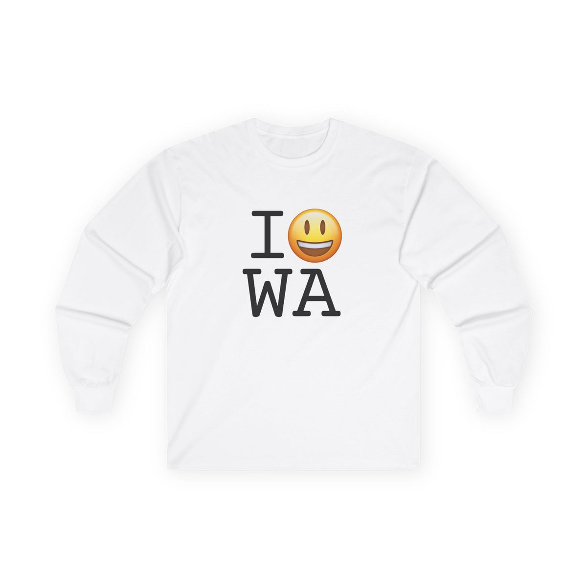 "I'm Happy about Washington" Long Sleeve Shirt