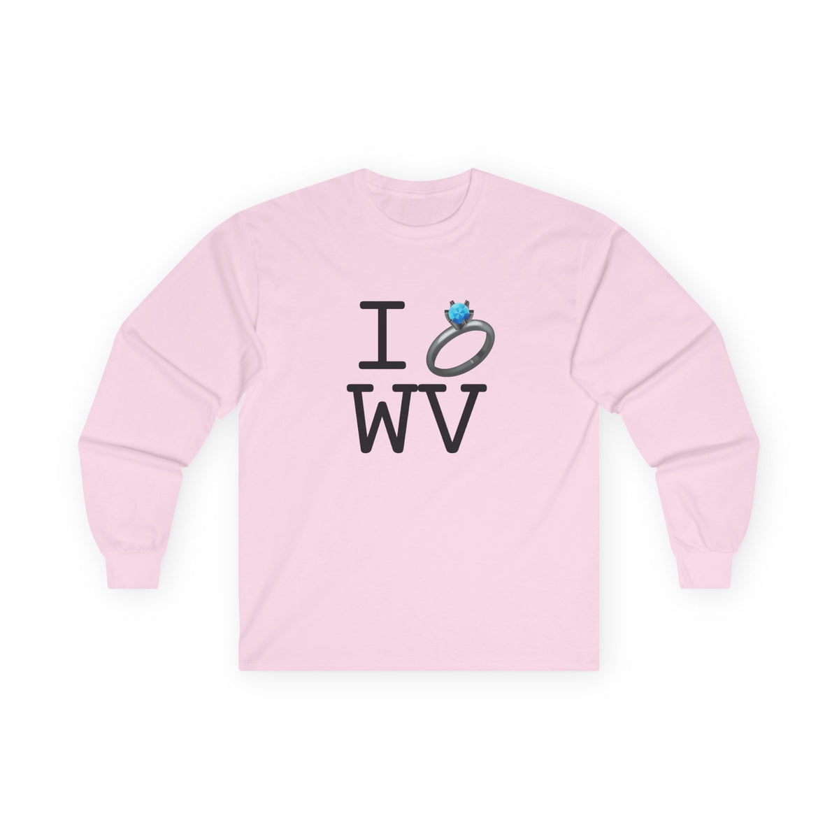 "I'm Married to (Diamond Ring) West Virginia" Long Sleeve Shirt
