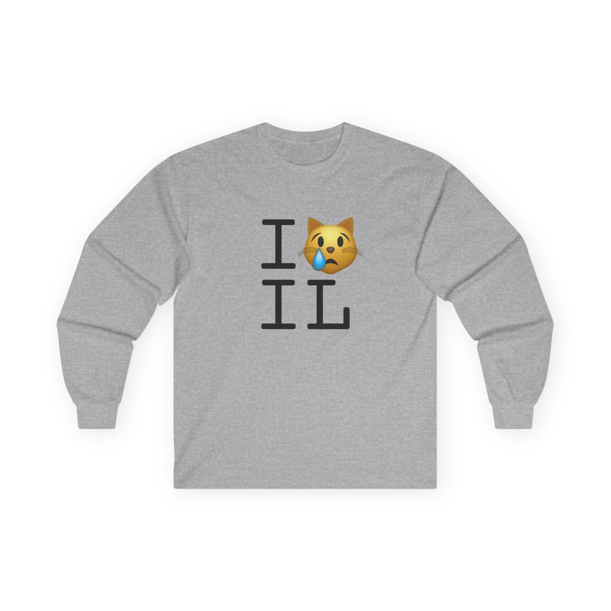 "I'm a Crying Cat about Illinois" Long Sleeve Shirt
